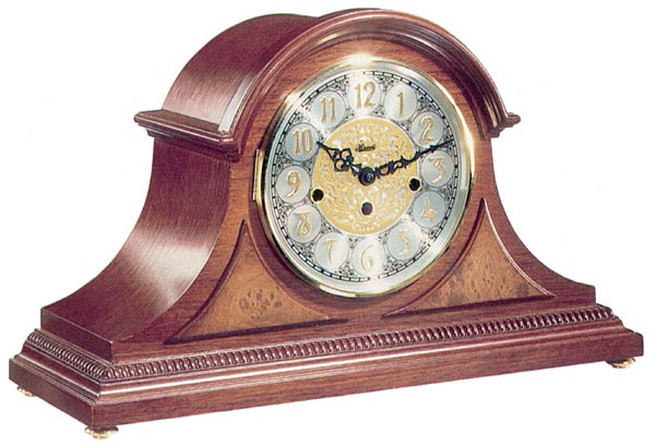Hermle 21130-N90340 "Amelia" Windup Chiming Mantel Clock, Cherry