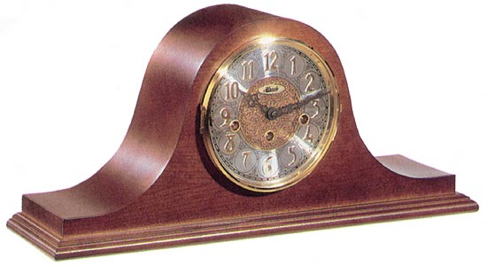 Hermle 21134-N90340 "Laurel" Windup Chiming Mantel Clock, Cherry