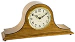 Hermle 21135-04Q "Sweet Briar" Battery-Operated Chiming Mantel Clock, Dark Oak