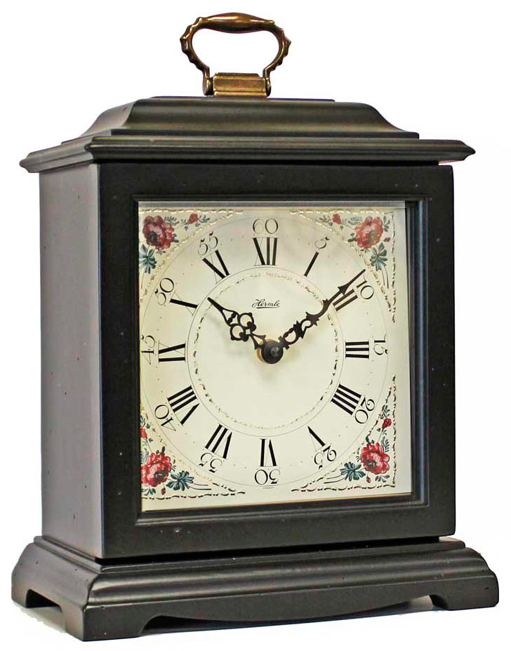 Hermle 22518-740340 "Austen" Chiming Windup Mantel Clock, Black