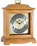 Hermle 22518-i9Q "Austen" Chiming Battery-Operated Mantel Clock, Oak