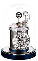 Hermle 22836-V32987 Astrolabium (Orrery) Clock, Battery-Operated, Blue