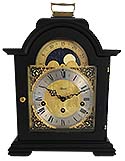 Hermle 22864-740340 "Debden" Windup Chiming Mantel Clock, Black