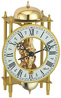 Hermle 23004-000711 "Lahr" Windup Antique Style Skeleton Table Clock, Brass