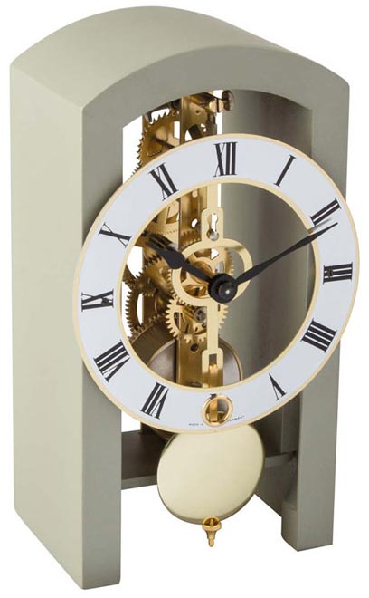 Hermle 23015-D10721 "Patterson" Windup Table Clock, Gray