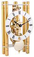 Hermle 23020-500721 "Mikal" Windup Skeleton Table Clock, Gold