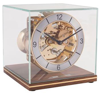 Hermle 23052-030340 "Clarke" Table Clock, Walnut