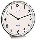 Hermle 23057-002100 "Fremont" Battery-Operated Desk Clock, Nickel