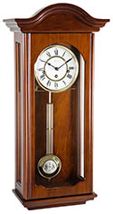 Hermle 70815-N90341 "Brooke" Windup Chiming Wall Clock, American Cherry