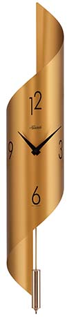Hermle 70944-X62200 "Savannah II" Quartz Time-Only Wall Clock, Gold Color