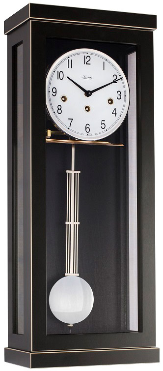 Hermle 70989-740341 "Carrington" Wall Regulator, Black, Westminster