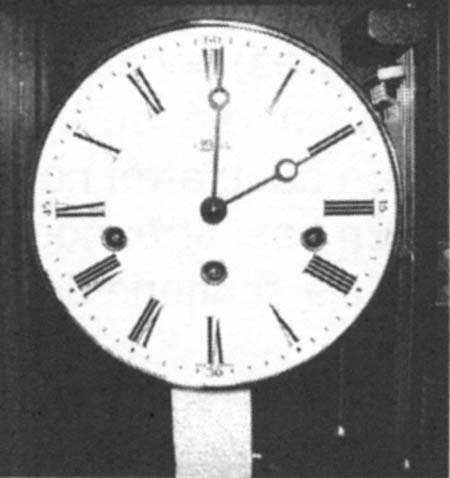 Showing the styrofoam block below the movement