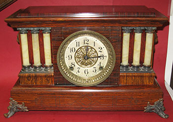 Vintage Plymouth Tambour Mantle Clock