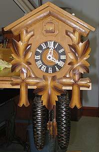Schatz oak leaf cuckoo clock