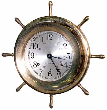 Seth Thomas Helmsman ship's bell clock
